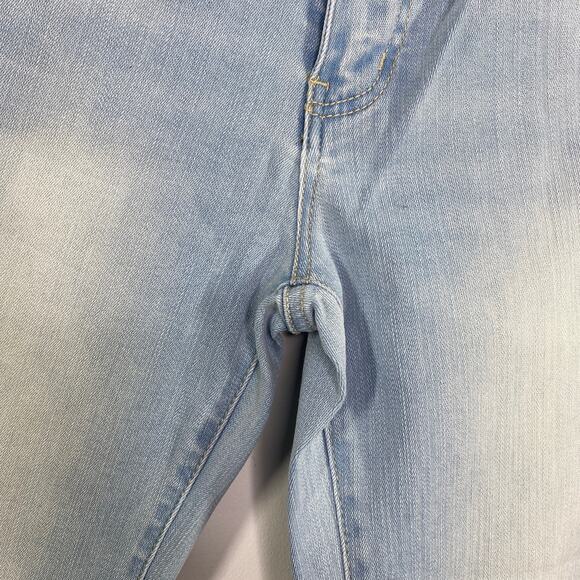 Black Label C'est Toi Light Wash Blue Denim Flare Jeans Women 25 70s Retro - Picture 3 of 9